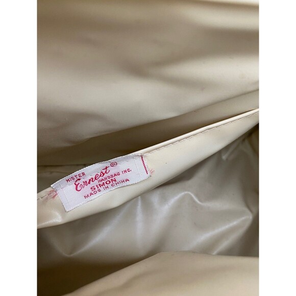 Vintage MR. ERNEST Woven Wicker Handbag Brown Leather Top Handle Bag Purse - Picture 7 of 9